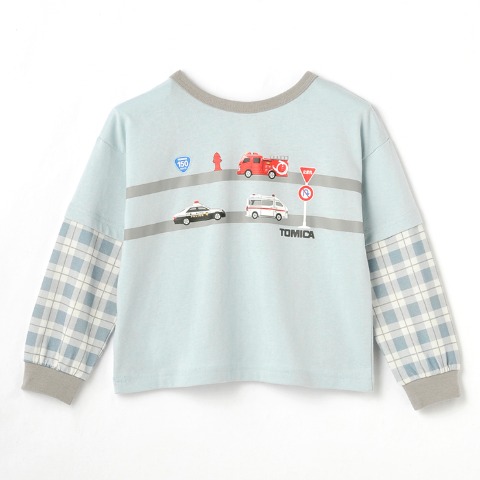 キッズ　長袖Ｔシャツ（110cm・TOMICA/どっちもせいかい）