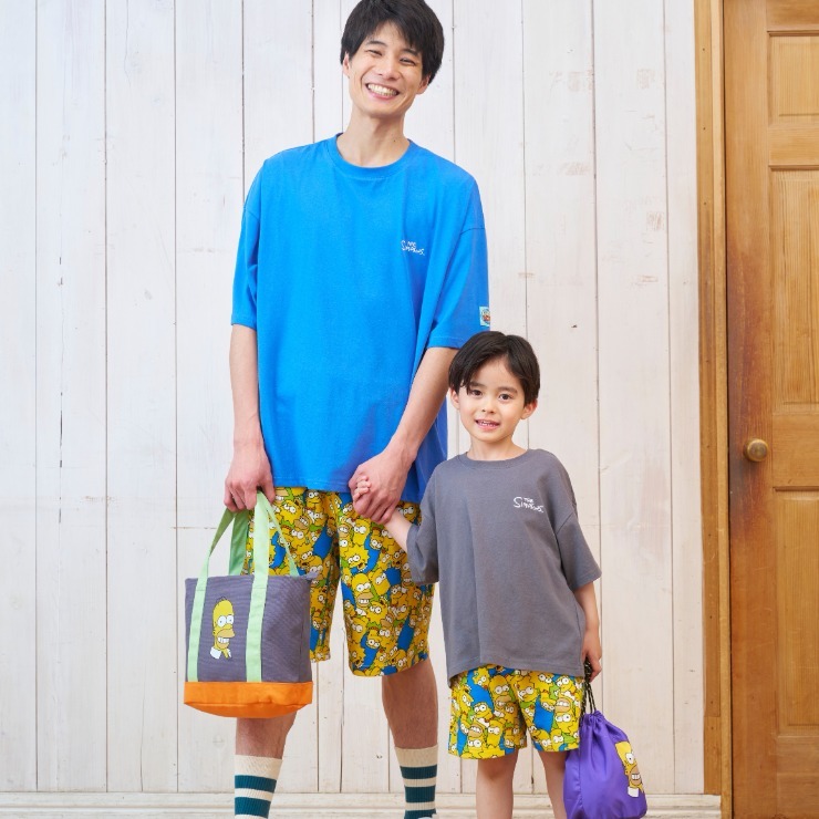 キッズ Tシャツ (110～130cm・LITTC・LINK＠・MINT/シンプソンズ