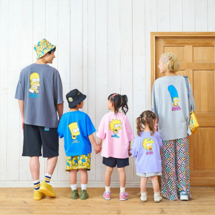 キッズ Tシャツ (110～130cm・LITTC・LINK＠・MINT/シンプソンズ