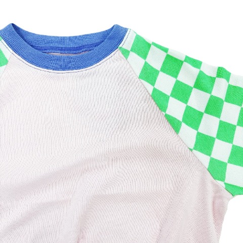 キッズ　airiチェッカーラグラントップス　（110～120cm　JUO）