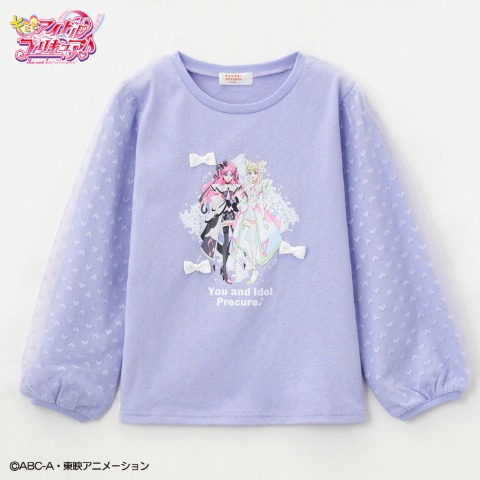 キッズ　Ｔシャツ（110~130cm・キミとアイドルプリキュア♪）
