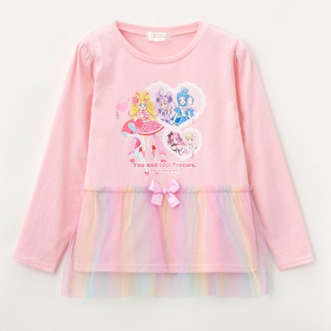 キッズ　Ｔシャツ（110~130cm・キミとアイドルプリキュア♪）