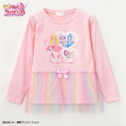 キッズ　Ｔシャツ（110~130cm・キミとアイドルプリキュア♪）