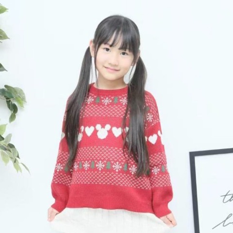 キッズ　ニットプルオーバー（110～120cm・RELA./Disney）