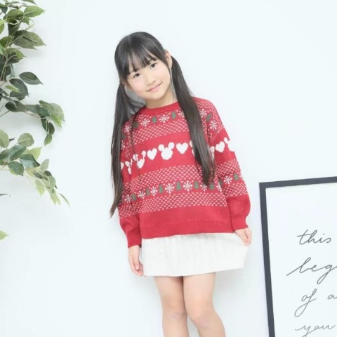 キッズ　ニットプルオーバー（110～120cm・RELA./Disney）