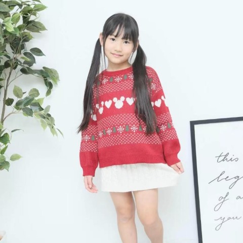 キッズ　ニットプルオーバー（110～120cm・RELA./Disney）