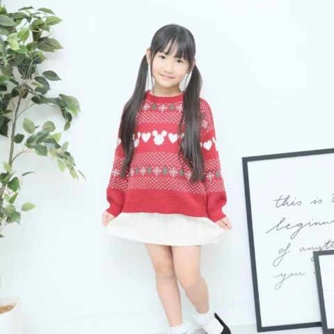 キッズ　ニットプルオーバー（110～120cm・RELA./Disney）