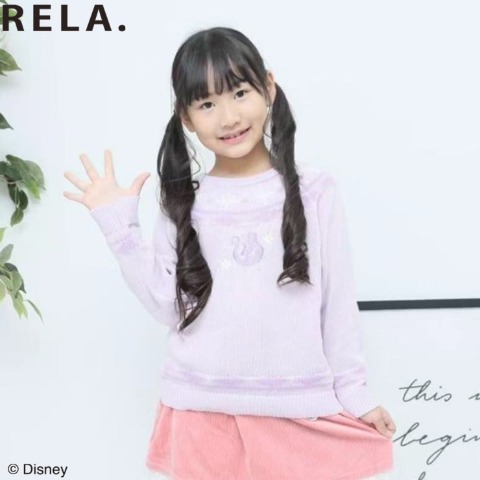 キッズ　ニットプルオーバー（110～120cm・RELA./Disney）