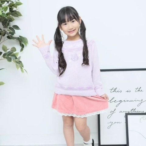 キッズ　ニットプルオーバー（110～120cm・RELA./Disney）