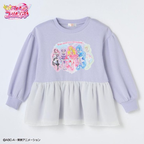 キッズ　トレーナー（110cm～130cm・キミとアイドルプリキュア♪）