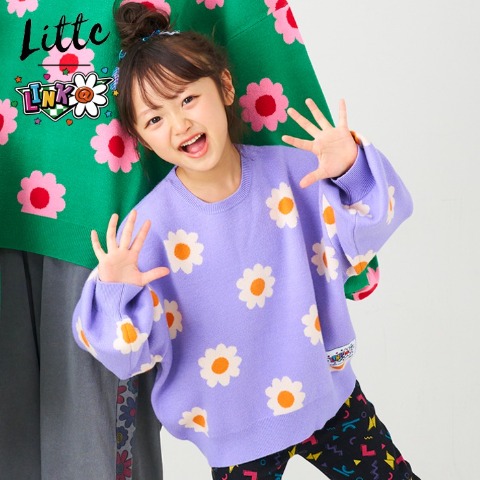 キッズ　ニットプルオーバー（110～130cm・LITTC/LINK@）