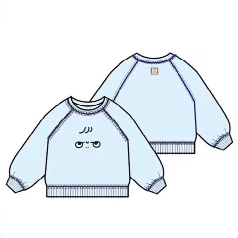 キッズ　ぱるたん顔トレーナー　（110～130cm・松本ひで吉）
