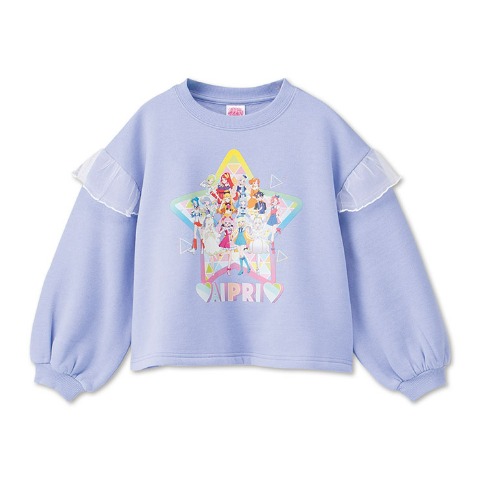 キッズ　裏起毛プルオーバー（110～130cm・ひみつのアイプリ）