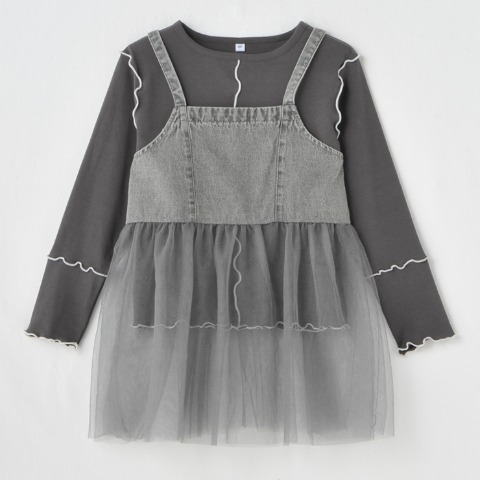 キッズ　ビスチェ+プルオーバー（120･130cm･SUNNY HOUSE）