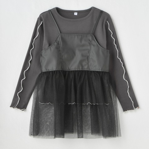 キッズ　ビスチェ+プルオーバー（120･130cm･SUNNY HOUSE）