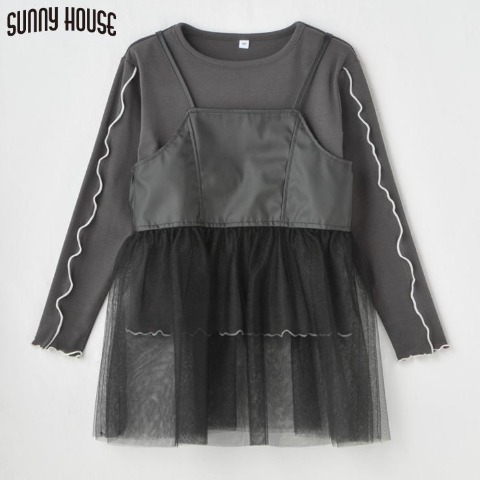 キッズ　ビスチェ+プルオーバー（120･130cm･SUNNY HOUSE）
