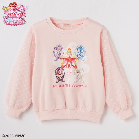 キッズ　トレーナー（110・120cm・キミとアイドルプリキュア♪）
