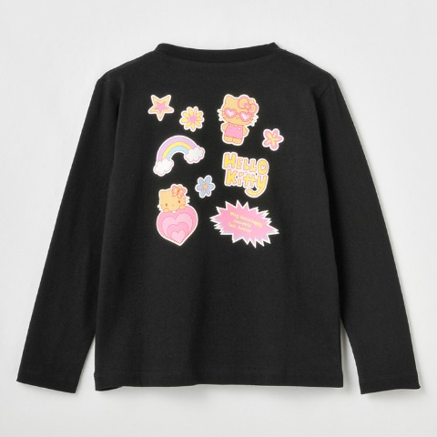 キッズ　長袖Tシャツ（120・130cm・ハローキティ/ヘビロテ）