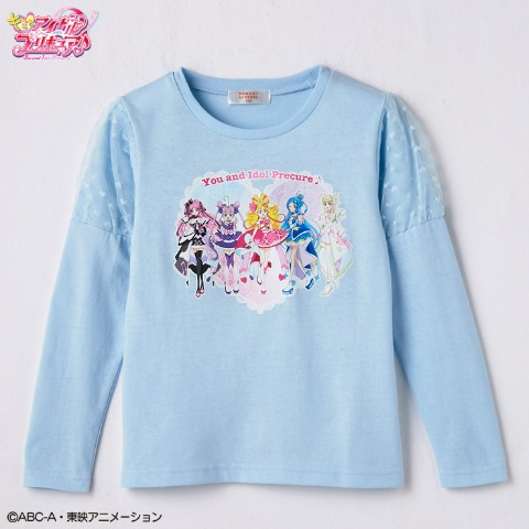 キッズ　Tシャツ（110・120cm・キミとアイドルプリキュア♪）