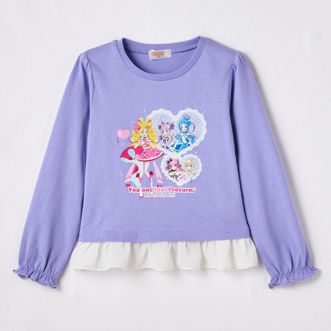 キッズ　Tシャツ（110・120cm・キミとアイドルプリキュア♪）