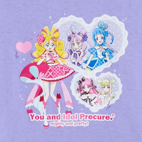 キッズ　Tシャツ（110・120cm・キミとアイドルプリキュア♪）