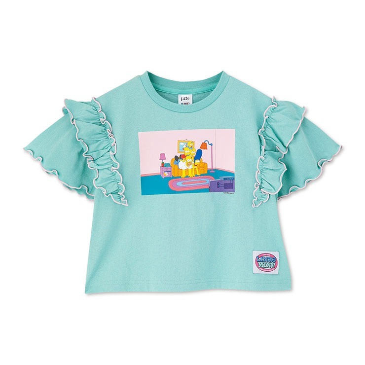 キッズ Tシャツ (110～130cm・LITTC・LINK＠・MINT/シンプソンズ
