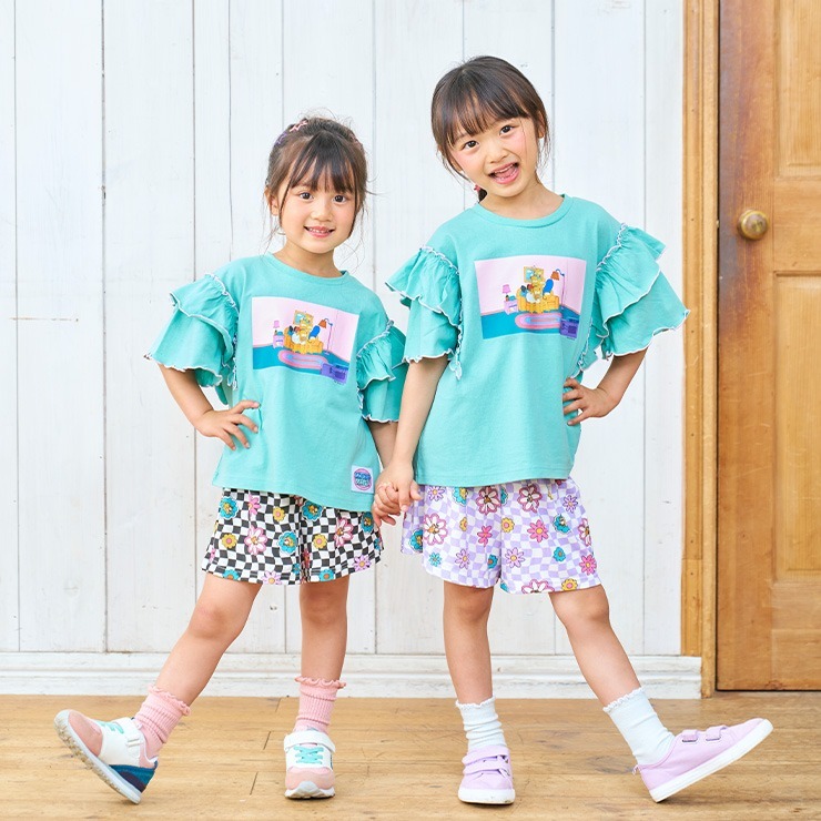 キッズ Tシャツ (110～130cm・LITTC・LINK＠・MINT/シンプソンズ