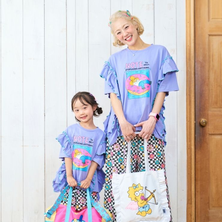 キッズ Tシャツ (110～130cm・LITTC・LINK＠・MINT/シンプソンズ