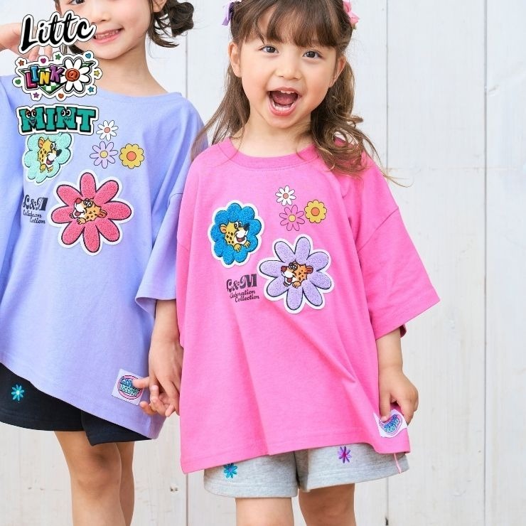 キッズ Tシャツ (110～130cm・LITTC・LINK＠・MINT) | しまむら