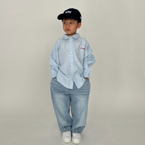 キッズ　ヴィンテージ風デニムパンツ（110～130cm・RRmoment/RINA）