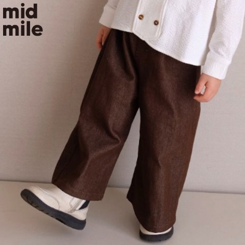 キッズ　パンツ（80～100cm・midmile/むくぞー）