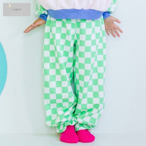 キッズ　airiチェッカーピエロパンツ　（110～120cm　JUO）