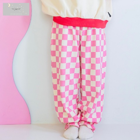 キッズ　airiチェッカーピエロパンツ　（110～120cm　JUO）