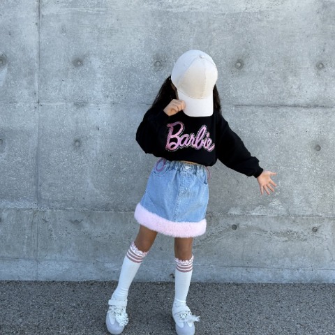 キッズ　スカート（110cm～130cm・Barbie）