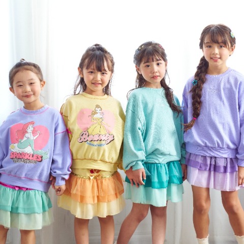 キッズ　スカート（110cm~130㎝・LITTC FLAP!/Disney）
