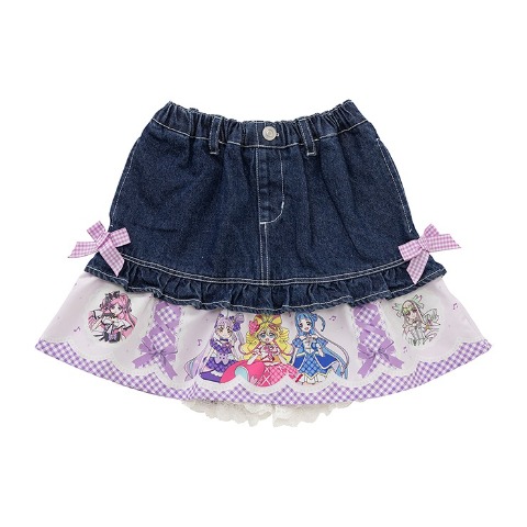 キッズ　スカート（110cm～130cm・キミとアイドルプリキュア♪）