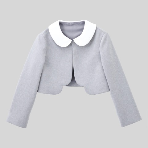 キッズ　ボレロ＋ジャンパースカート+リボン　3点セット（110～130cm・キッズフォーマル）