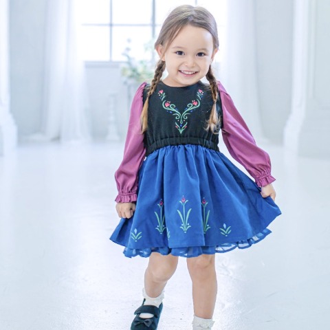 キッズ　ワンピース（110・120cm・kaho/Disney）