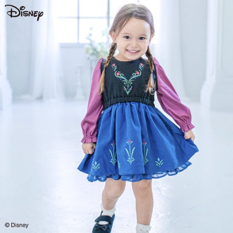 キッズ　ワンピース（110・120cm・kaho/Disney）