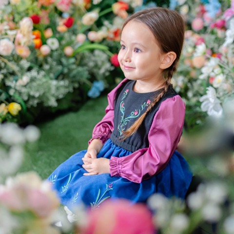 キッズ　ワンピース（110・120cm・kaho/Disney）