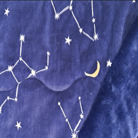 掛けふとん（シングルロングサイズ・FIBER HEAT）星座柄