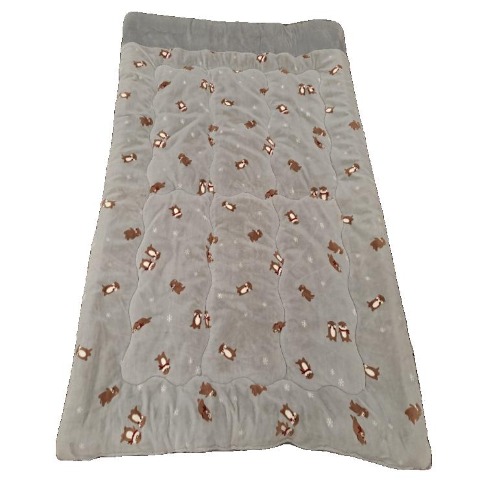 掛けふとん（シングルロングサイズ・FIBER HEAT）カワウソ柄