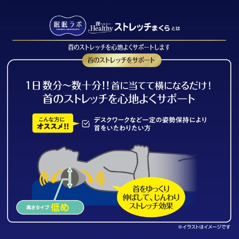 首まくら（眠眠ラボ×KA・RA・DA factory）高さタイプ【低め】