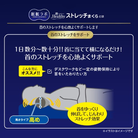 首まくら（眠眠ラボ×KA・RA・DA factory）高さタイプ【高め】