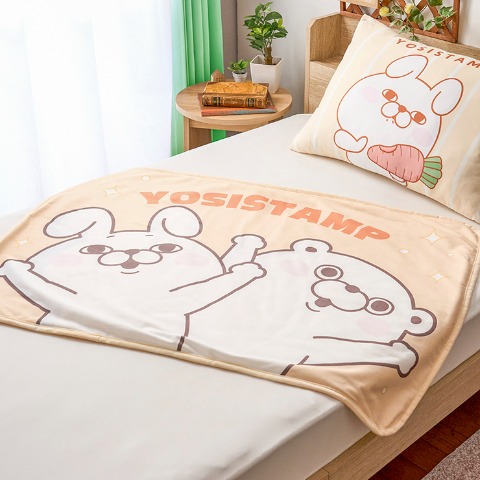 ブランケット（ひざ掛けサイズ・ヨッシースタンプ）