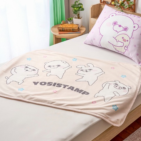 ブランケット（ひざ掛けサイズ・ヨッシースタンプ）