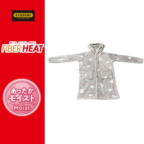 着る毛布（FIBER HEAT）シマエナガ柄