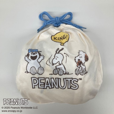巾着付ひざ掛け（PEANUTS）