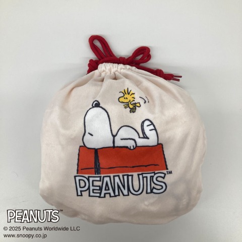 巾着付ひざ掛け（PEANUTS）