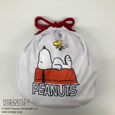 巾着付ひざ掛け（PEANUTS）